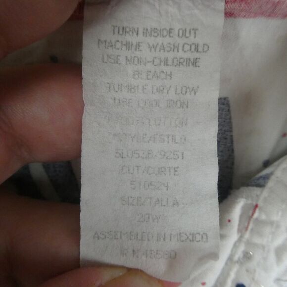 Separate Issue Vintage Patriotic Stars Stripes American Flag Button Front Blouse - Picture 5 of 6